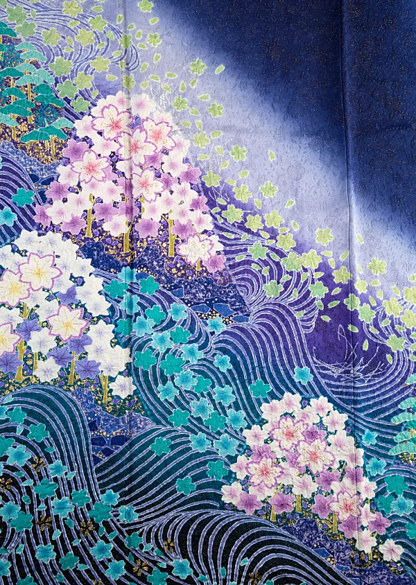 振袖レンタル衣装 紺