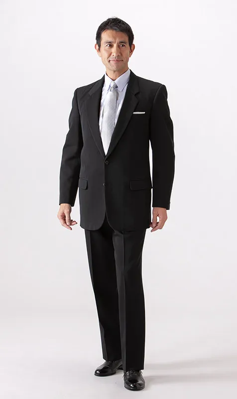 紳士礼服レンタル衣装 黒シングル略礼服